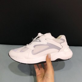 Dior Mesh Leather Luminous Casual Sports Shoes For Men White