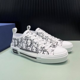 Dior Black Oblique Pearl Casual Sneakers For Men And Women