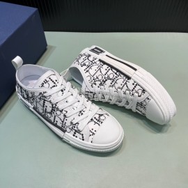 Dior Black Oblique Pearl Casual Sneakers For Men And Women
