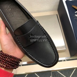 Dior Black Calf Leather Antiskid Casual Shoes For Men