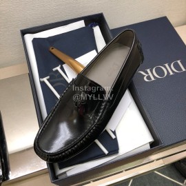 Dior Calf Leather Antiskid Casual Shoes Black For Men