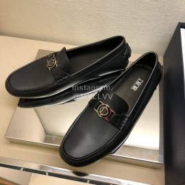 Dior New Calf Leather Antiskid Casual Shoes Black For Men