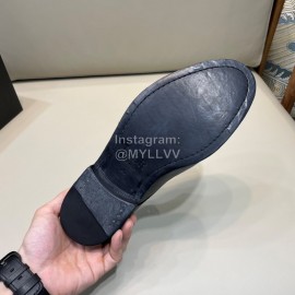 Dior Vintage Calf Leather Casual Lace Up Shoes For Men Black