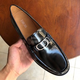 Dior Black Calfskin Metal Buckle Casual Shoes For Men 