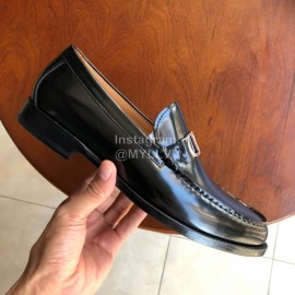 Dior Black Calfskin Metal Buckle Casual Shoes For Men 