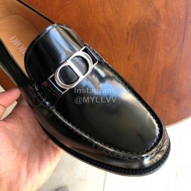 Dior Black Calfskin Metal Buckle Casual Shoes For Men 