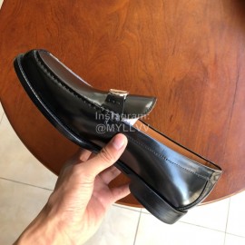 Dior Black Calfskin Metal Buckle Casual Shoes For Men 