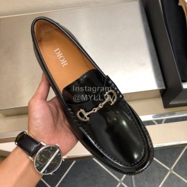 Dior Black Calfskin Metal Buckle Business Shoes For Men 