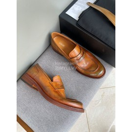 Dior Brown Calfskin Business Shoes For Men 