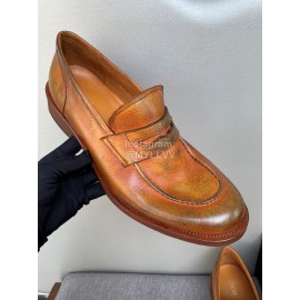 Dior Brown Calfskin Business Shoes For Men 