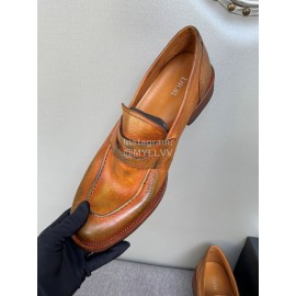 Dior Brown Calfskin Business Shoes For Men 