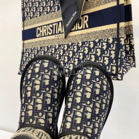 Dior Winter Embroidered Vintage Boots Black