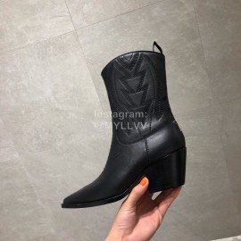 Dior Calfskin High Heeled Boots Black