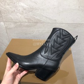 Dior Calfskin High Heeled Boots Black