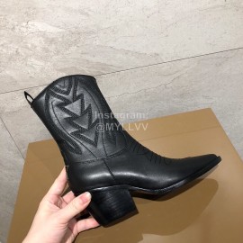 Dior Calfskin High Heeled Boots Black