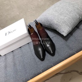Dior Calfskin High Heels Wine Red