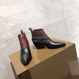 Dior Calfskin High Heels Wine Red