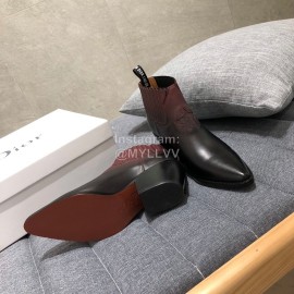 Dior Calfskin High Heels Wine Red