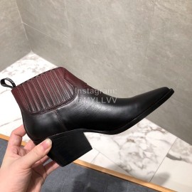 Dior Calfskin High Heels Wine Red