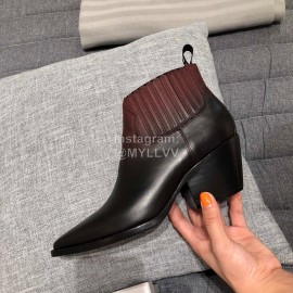 Dior Calfskin High Heels Wine Red