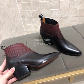 Dior Calfskin High Heels Wine Red