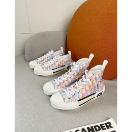 Dior Logo Printed Mesh Canvas Shoes For Women