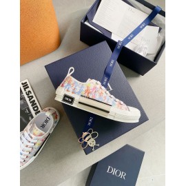 Dior Logo Printed Mesh Canvas Shoes For Women