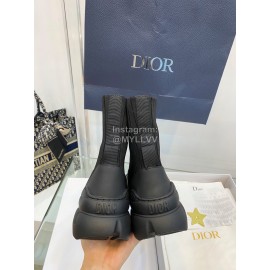 Dior Autumn Winter Elastic Socks Casual Shoes Black