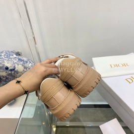 Dior Thick Soles Casual Shoes Brown