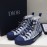 Dior New Blue High Top Casual Shoes