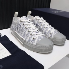 Dior New Printed Casual Shoes Gray