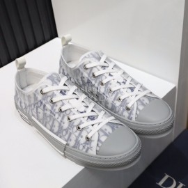 Dior New Printed Casual Shoes Gray