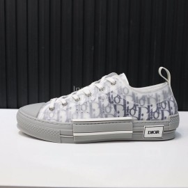Dior New Printed Casual Shoes Gray