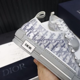Dior New Printed Casual Shoes Gray
