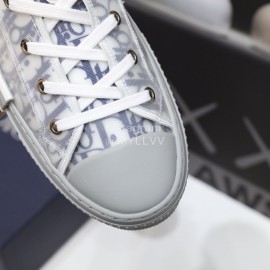 Dior New Printed Casual Shoes Gray