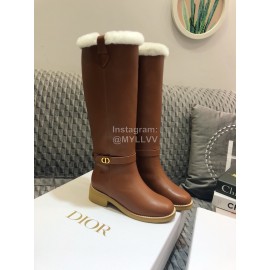 Dior Brown Calf Boots For Women