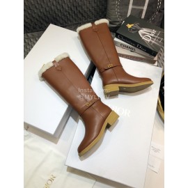 Dior Brown Calf Boots For Women