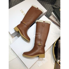 Dior Brown Calf Boots For Women