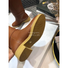 Dior Brown Calf Boots For Women