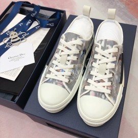 Dior Spring Summer High Top Casual Shoes Gray