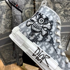 Dior Co Branded Stussy High Top Shoes