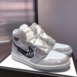 Dior Co Branded Aj High Top Sports Shoes