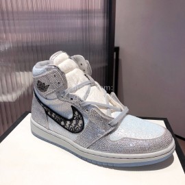 Dior Co Branded Aj High Top Sports Shoes