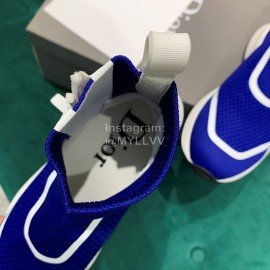 Dior New Thick Soled Elastic Sock Boots Blue