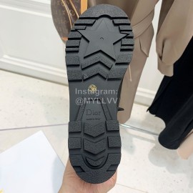 Dior Autumn And Winter New Calfskin Shell Head Wool Boots