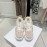 Dior Autumn And Winter Embroidered Lamb Wool Sneakers Pink