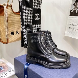 Dior Winter Leather Short Martin Boots For Men And Women