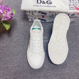 Dolce Gabbana New Silk Leather Casual Shoes For Men And Women Green