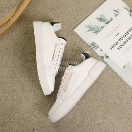 Dolce Gabbana New Silk Leather Casual Shoes For Men And Women Black