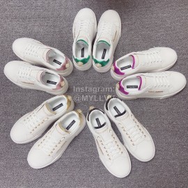 Dolce Gabbana New Silk Leather Casual Shoes For Men And Women Black